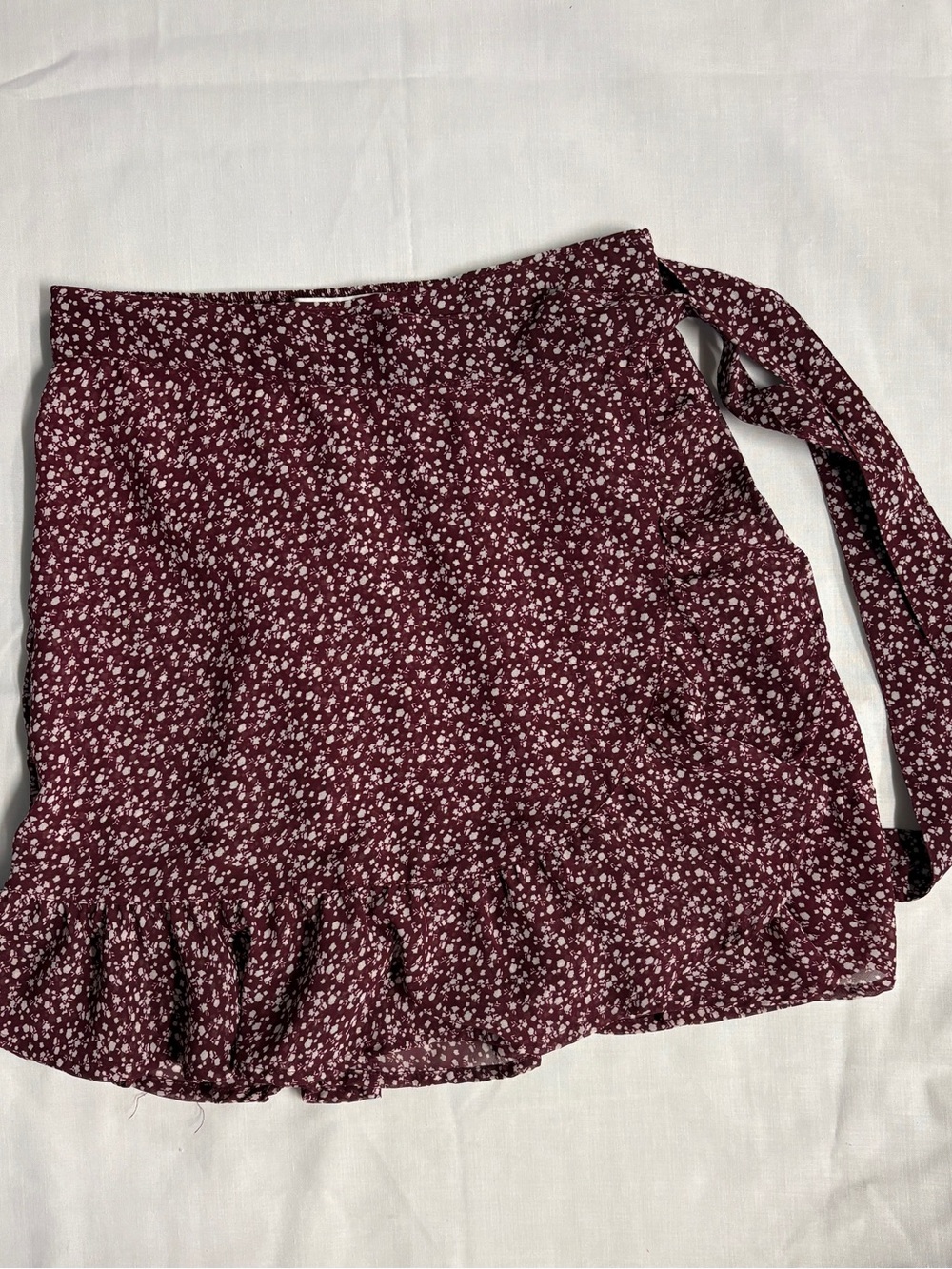 Cute Tiny Flower Printed Flowy Short Skirt for a Petite Person or Junior/Teen